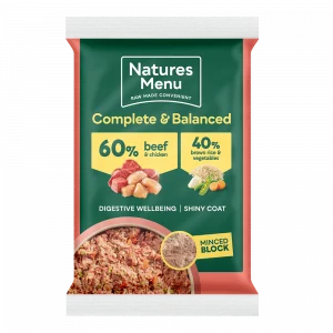 Natures Menu 60/40 beef and chicken block