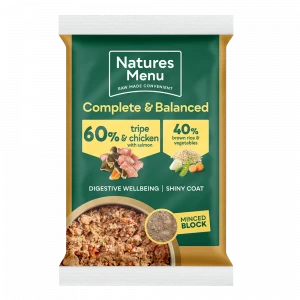 Natures Menu 60/40 tripe and chicken block